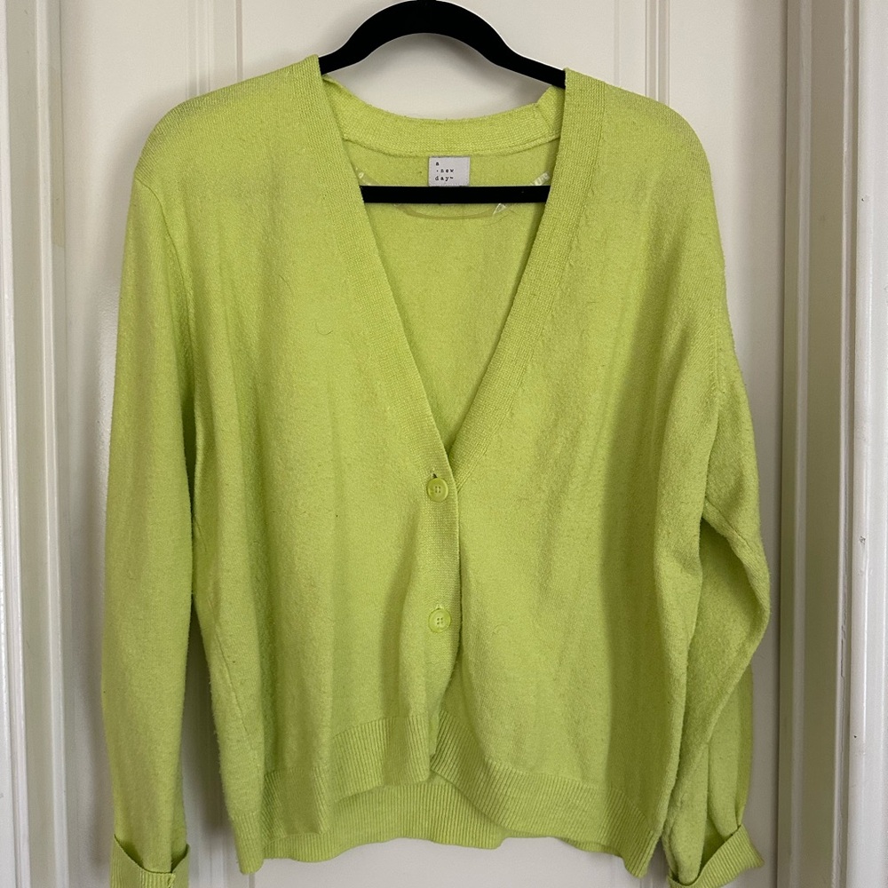 Chartreuse Women's Cardigan
